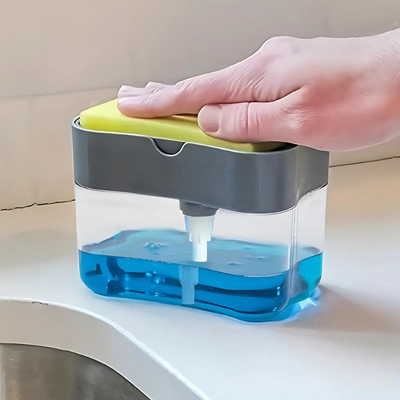 Dispensador de Lavaloza con Soporte para Esponja